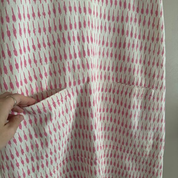 Wiggy Kit Sleeveless White and Pink Print Shift Dress Size XS - Picture 4 of 6